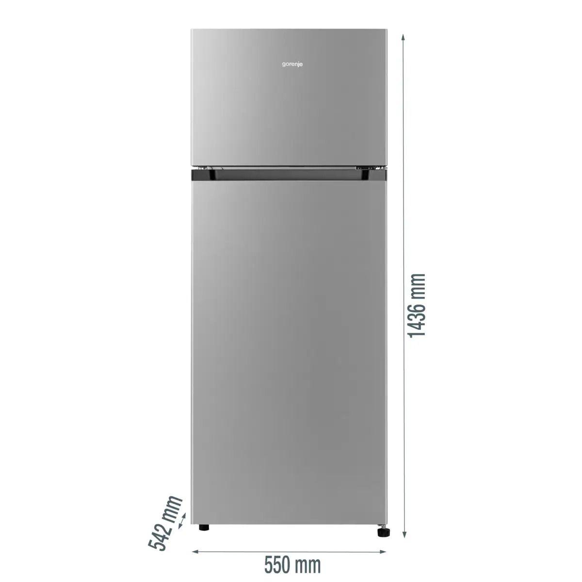 Frigorífico Combinado Independente GORENJE RF414DPS4 (206 l - 143,6x55,4x54,2 cm - 144 cm - Cinzento metálico) — miniatura 3