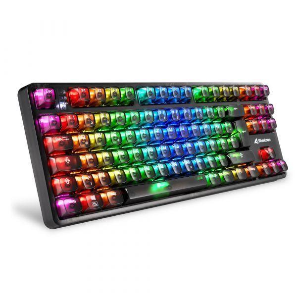 Teclado SHARKOON SKILLER SGK70W DE (Alemão - Sem teclado numérico - USB - Preto) — miniatura 2