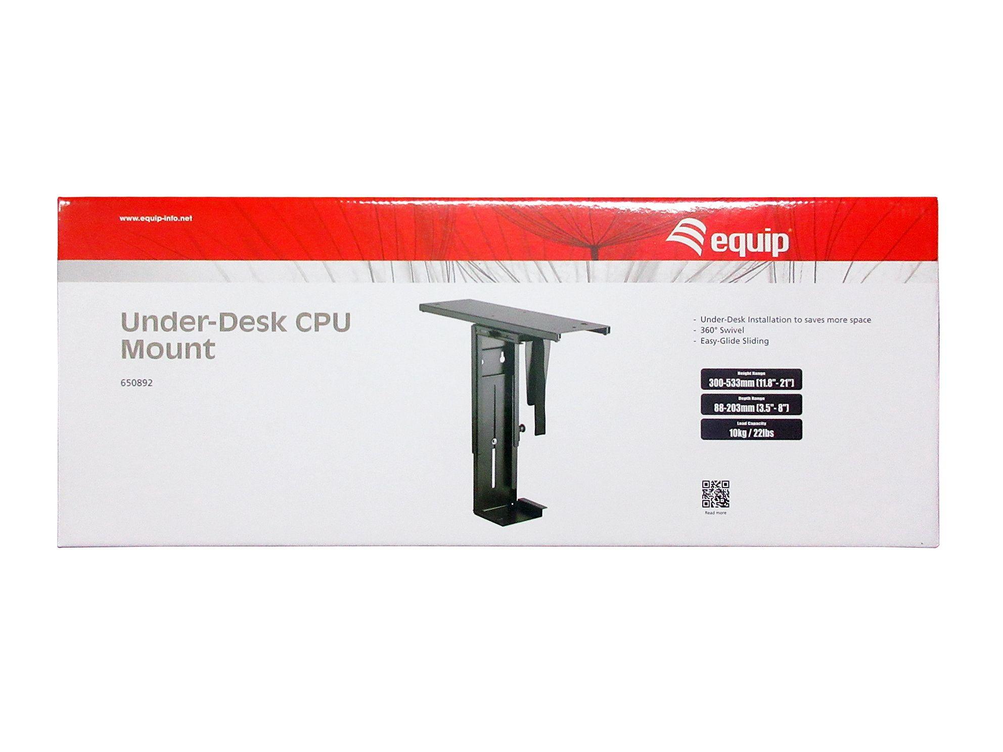 Suporte de CPU sob a secretária EQUIP 650892 (Aço - Preto), miniatura 8
