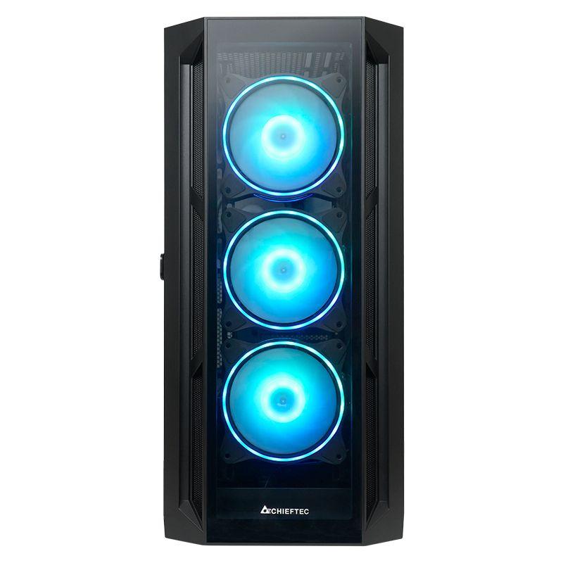 Caixa PC CHIEFTEC APEX GA-01B-TG-OP (Midi Tower - SPCC - 175 mm - Preto) — miniatura 3