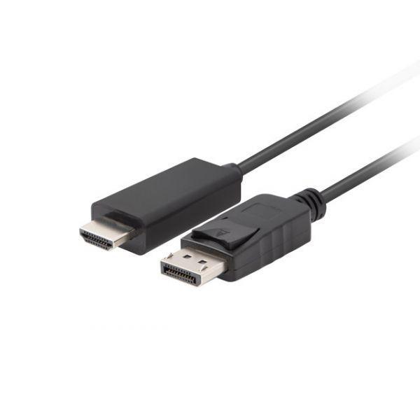 Cabo DisplayPort para HDMI LANBERG CA-DPHD-11CC-0010-BK (1 m - Preto) — miniatura 3