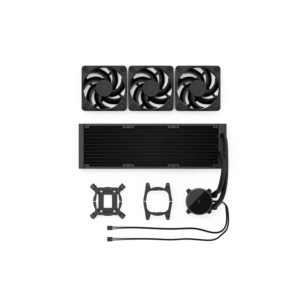 Refrigeração Líquida CPU FRACTAL DESIGN Radius 360 (LGA 1200, AM4, AM5 - LGA 1200, AM5, AM4 - 120 mm - Preto) — miniatura 4