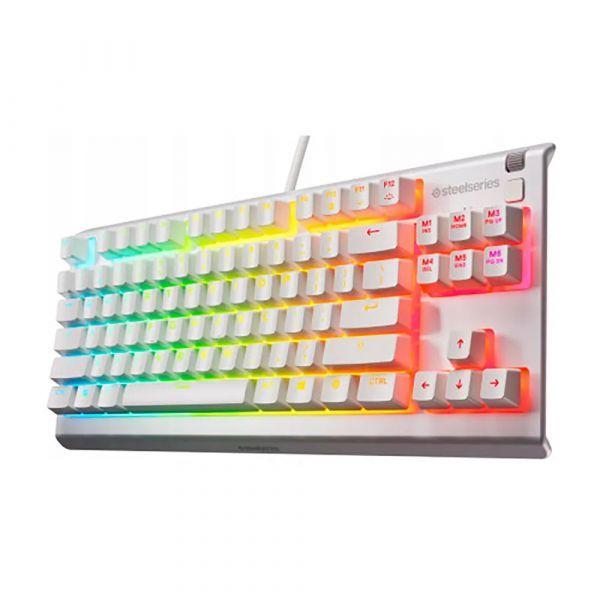 Teclado STEELSERIES Apex 3 TKL (Inglês - Magnetic-mechanical key switch - 80 - Branco) — miniatura 6