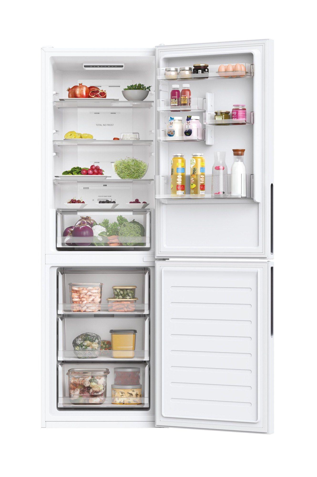 Frigorífico Combinado Independente HOOVER HOCE3T618FW (342 L - hOn - 185x59,5x65,8 cm - Branco) — miniatura 3