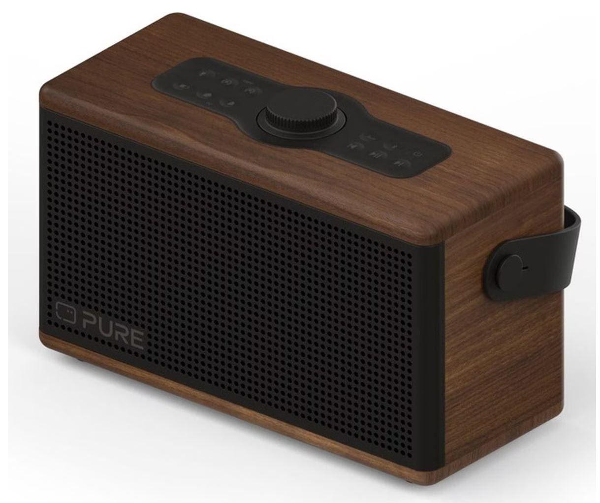 Coluna Portátil PURE ACOUSTICS Classic Aura (USB Type-C para USB Type-C - Castanho/Noz)
