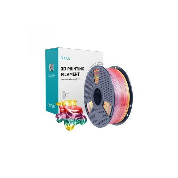 Filamento de Impressão 3D SUNLU PLA+ 85204 (Arco-íris 01)