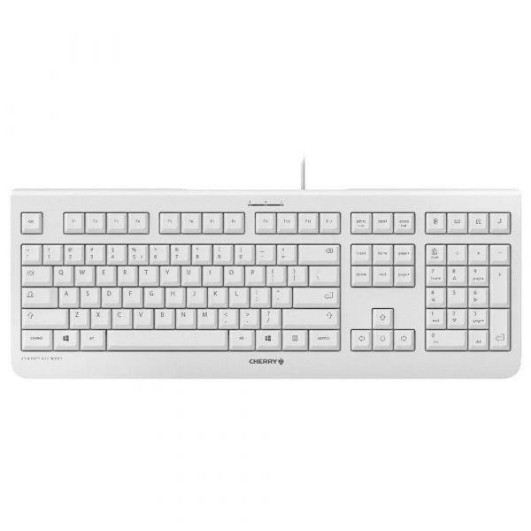 Teclado CHERRY KC 1000 (Alemão - Tamanho completo - USB - Cinzento)