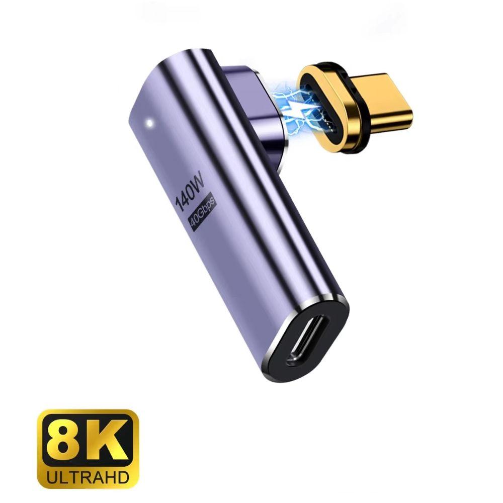 Adaptador Magnético USB-C EWENT EC1049 (USB-C - Roxo)