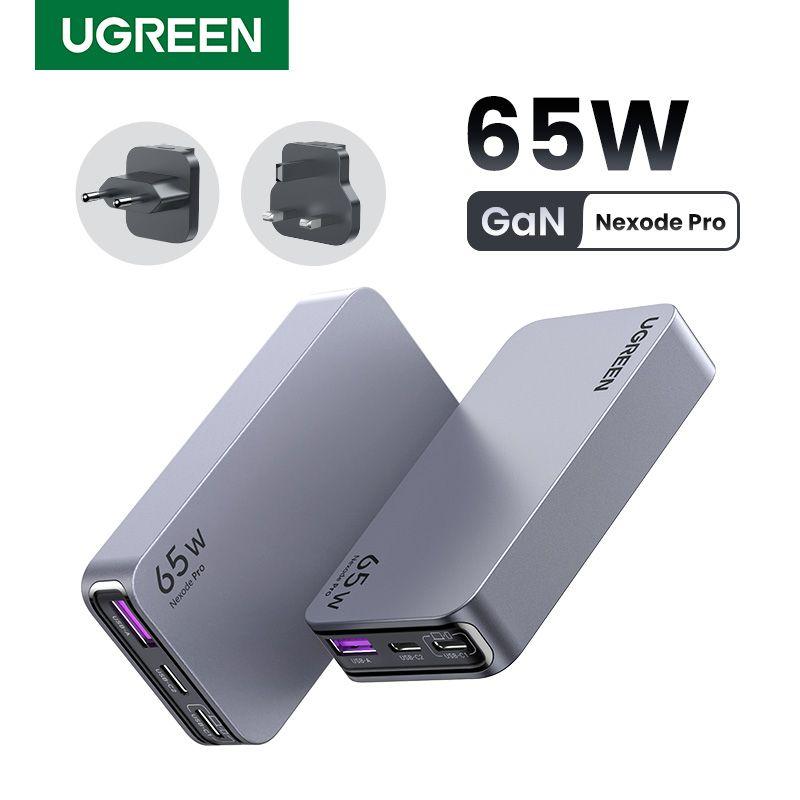 Carregador de Tomada UGREEN X753 Nexode Pro Ultra Slim (65W - Power Delivery - GaN - Cinza)