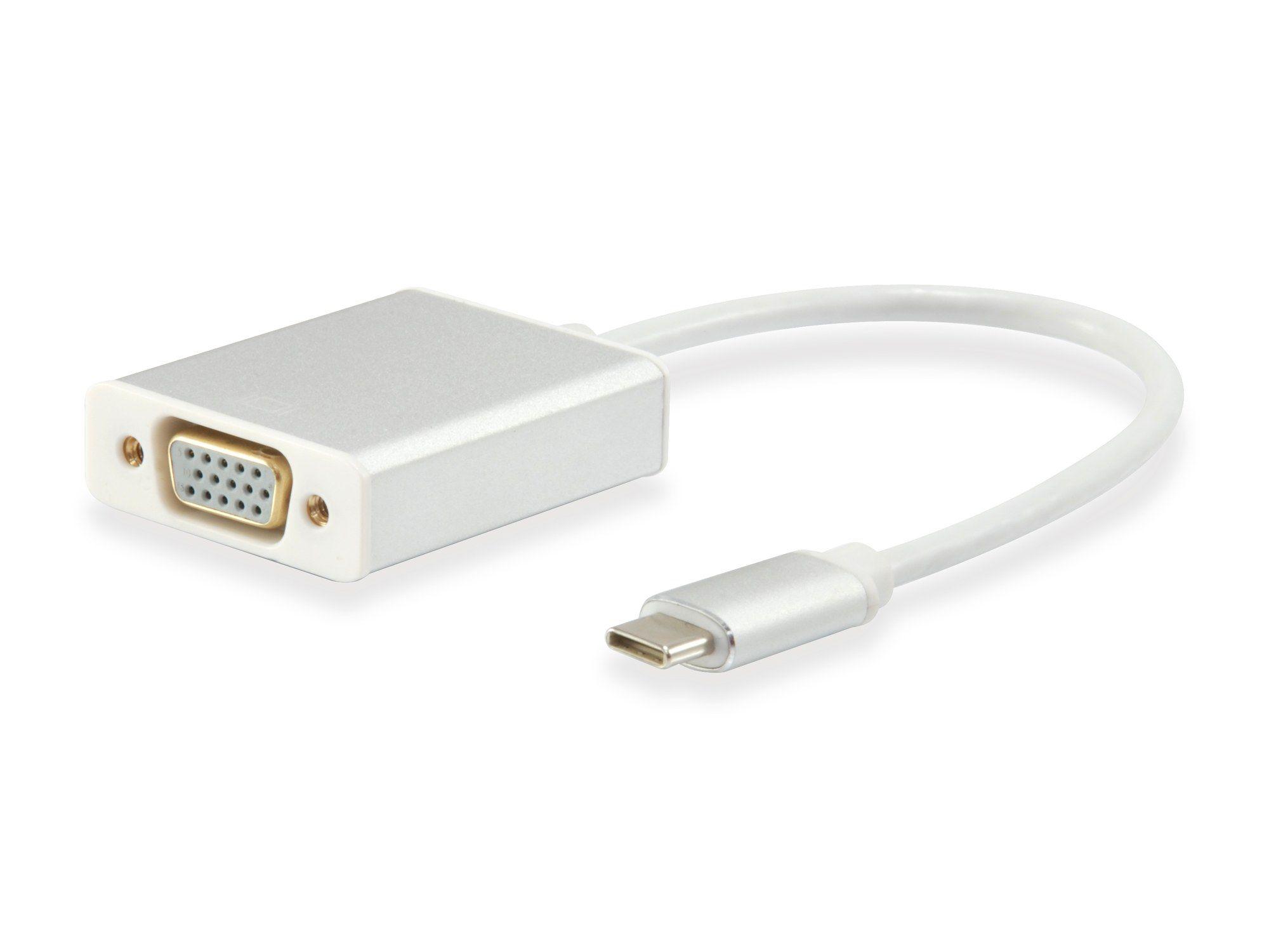 Adaptador USB-C para VGA EQUIP 133451 (15 cm - USB Type C - Branco)