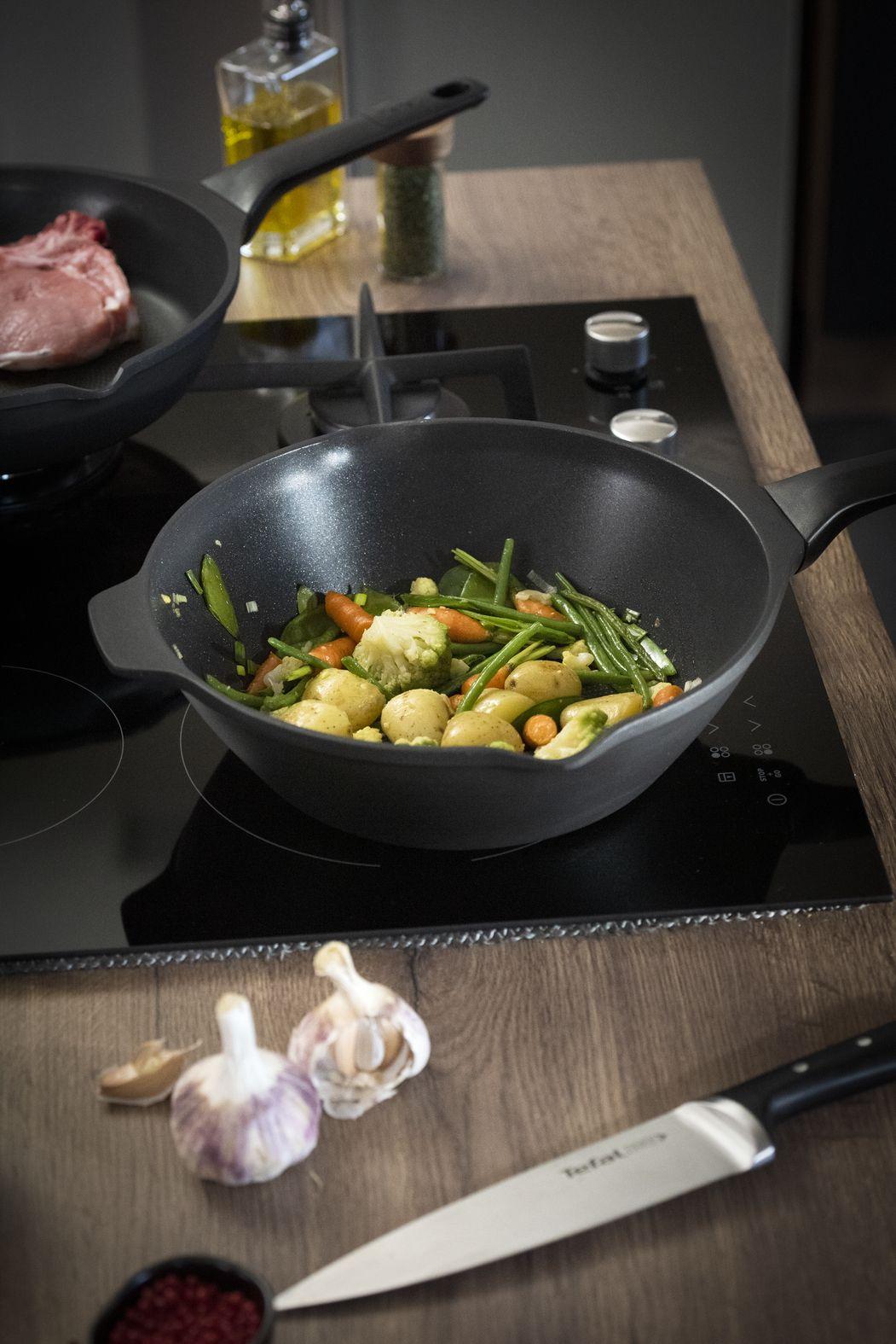 Wok TEFAL Robusto E24919 (Altura 11,8 cm - Preto), miniatura 2