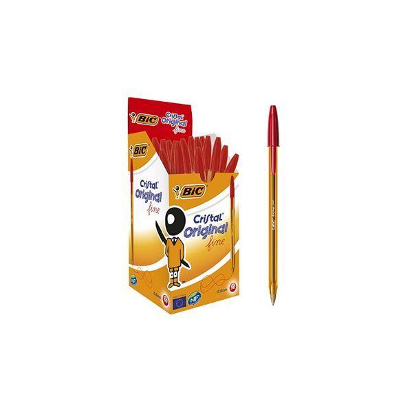 Caneta Esferográfica BIC Cristal Original Fine (Vermelho) — miniatura 2