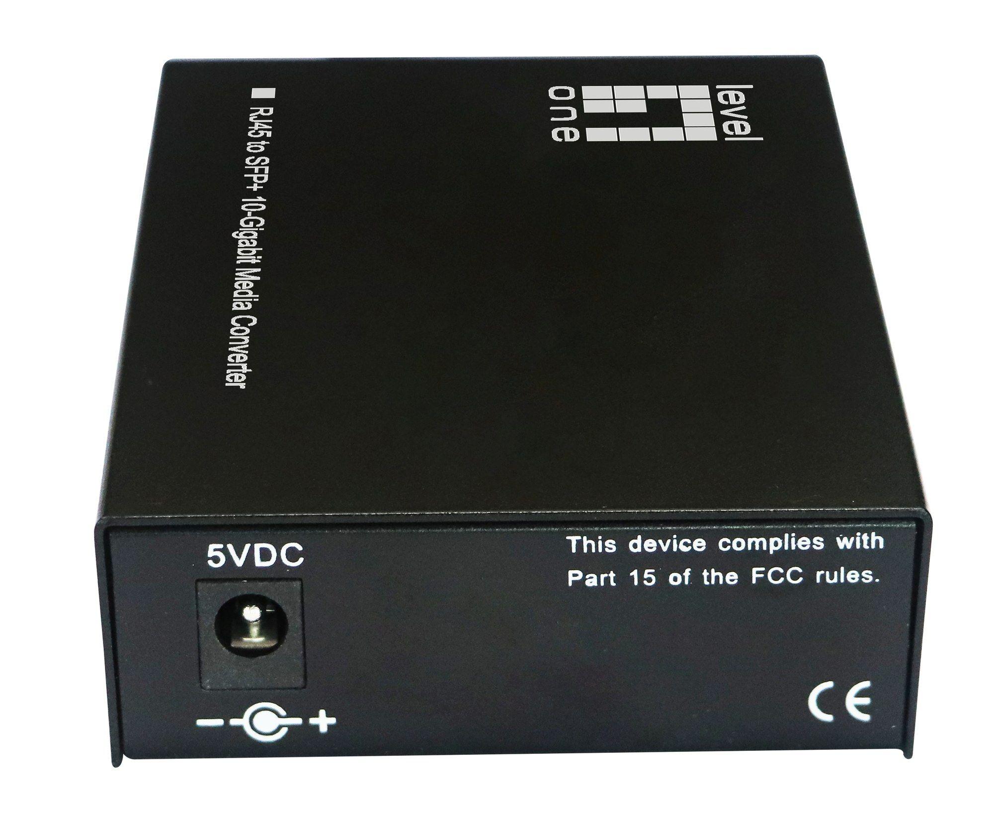 Conversor de Média de Rede LEVELONE GVT-2051 (10000 Mbit/s - Preto) — miniatura 4