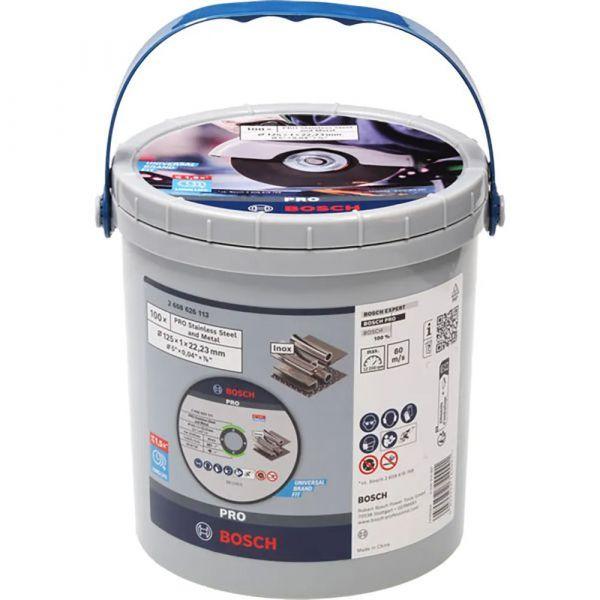 Conjunto de Discos de Corte BOSCH PRO 2608626113 (125 mm - Furo 22,23 mm - 100 unidades)