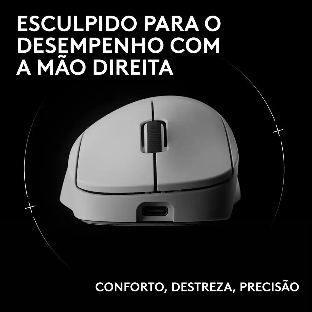 Rato LOGITECH PRO X SUPERLIGHT 2 DEX (Mão direita - 44000 DPI - Ótico - Branco), miniatura 3