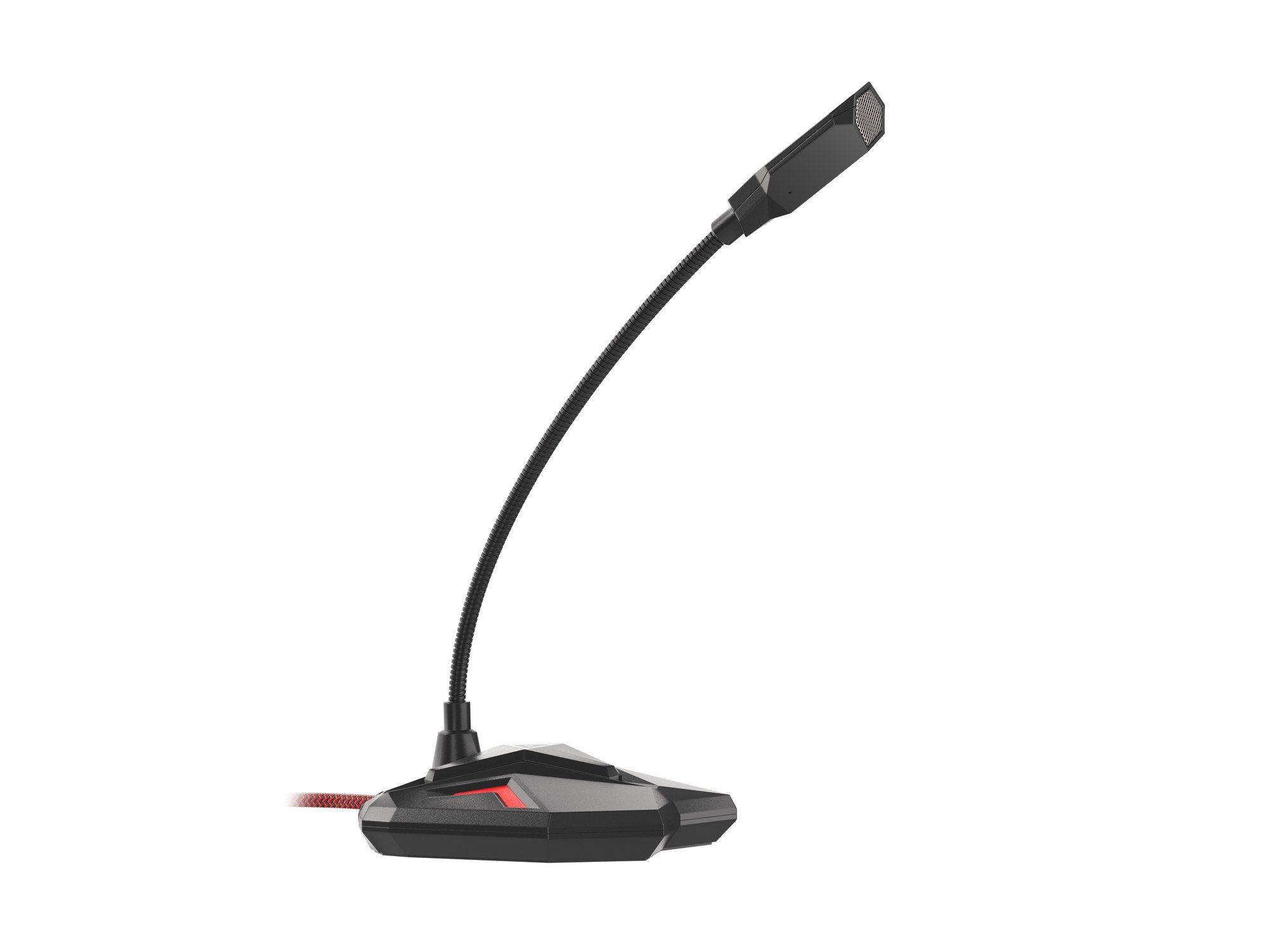 Microfone para PC GENESIS Radium 100 (Microfone para PC - Com fios - USB - Preto e Vermelho) — miniatura 3