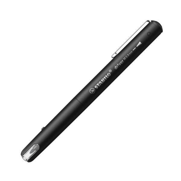 Marcador de Ponta Média STABILO dr!ver 1089/46 (94% bioplástico - Preto)