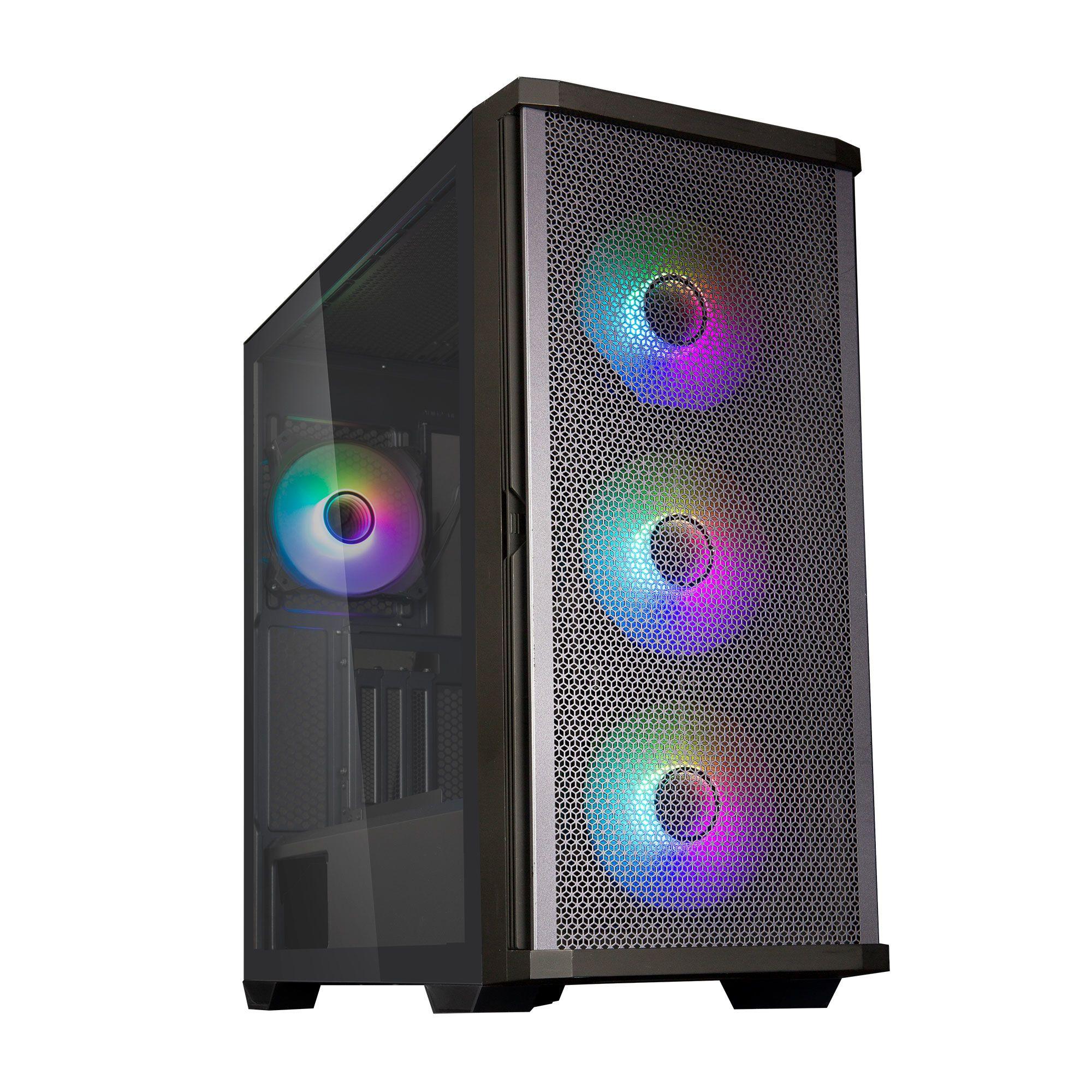 Caixa de Computador ZALMAN Z10 DUO (ATX, Mini-ATX, Mini-ITX - Midi Tower - Plástico, aço, vidro temperado - Preto), miniatura 2
