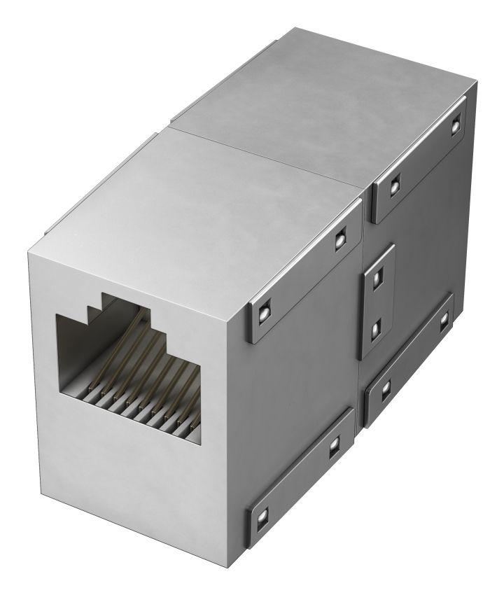 Acoplador RJ-45 HAMA 00200327 (RJ-45 - Prateado)