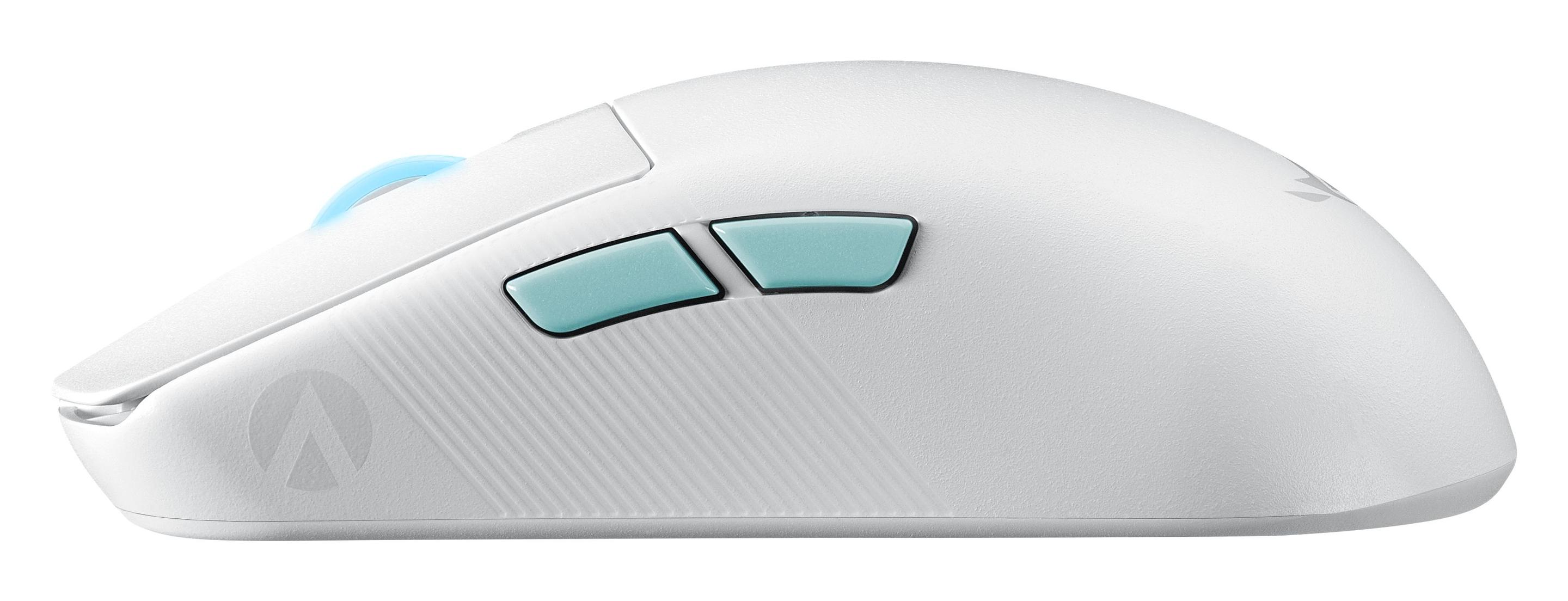 Rato ASUS ROG Harpe Ace Aim Lab Edition (Ambidestro - 36000 DPI - Opto-mecânico - Branco) — miniatura 4
