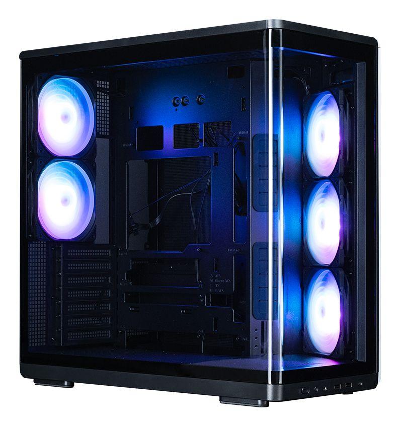 Caixa de Computador ZALMAN P60 Black (ATX, Mini-ITX - Midi Tower - Plástico, aço, vidro temperado - Preto) — miniatura 2