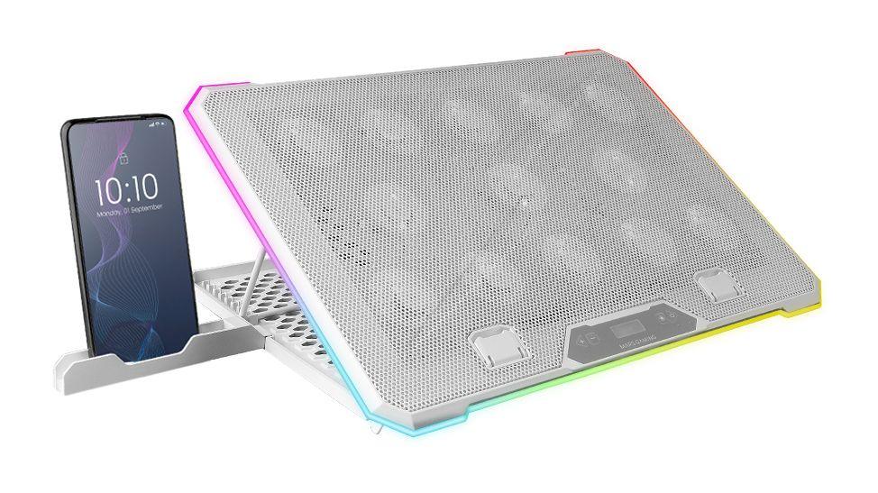Base de Refrigeração para Portátil MARS GAMING MNBC13 (17" - LCD - 43,2 cm - Branco), miniatura 2
