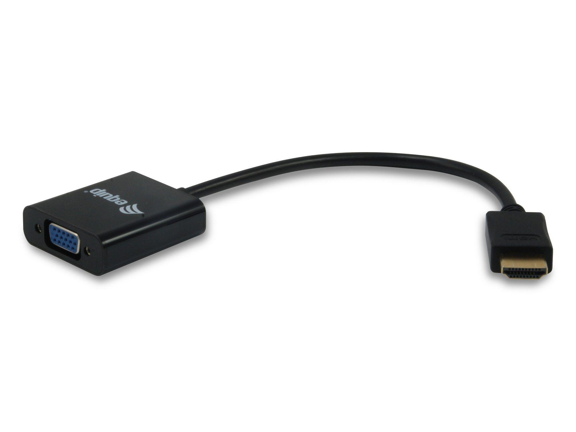 Adaptador de Vídeo HDMI para VGA EQUIP 11903607 (25 cm - Preto)