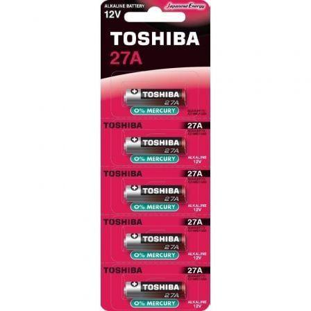 Pack de 5 Pilhas Alcalinas TOSHIBA 27A-BP-5C (12 V)