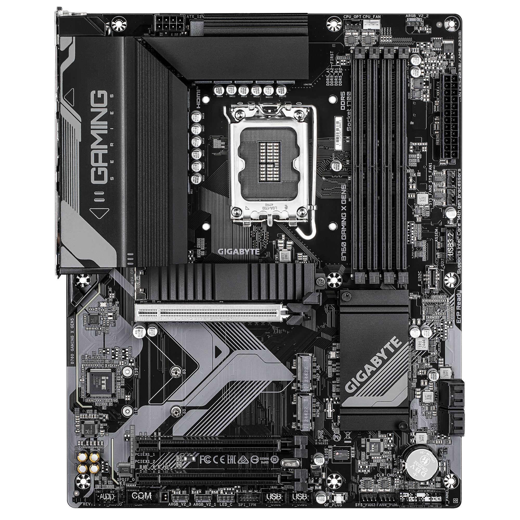 Motherboard GIGABYTE B760 GAMING X GEN5 (LGA 1700 - ATX - Duplo canal - Castanho escuro), miniatura 2