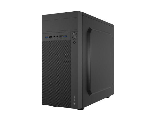 Caixa Mini Tower NATEC Helix USB-C (Micro ATX, Mini-ITX - Mini Tower - 14,8 cm - Preto)