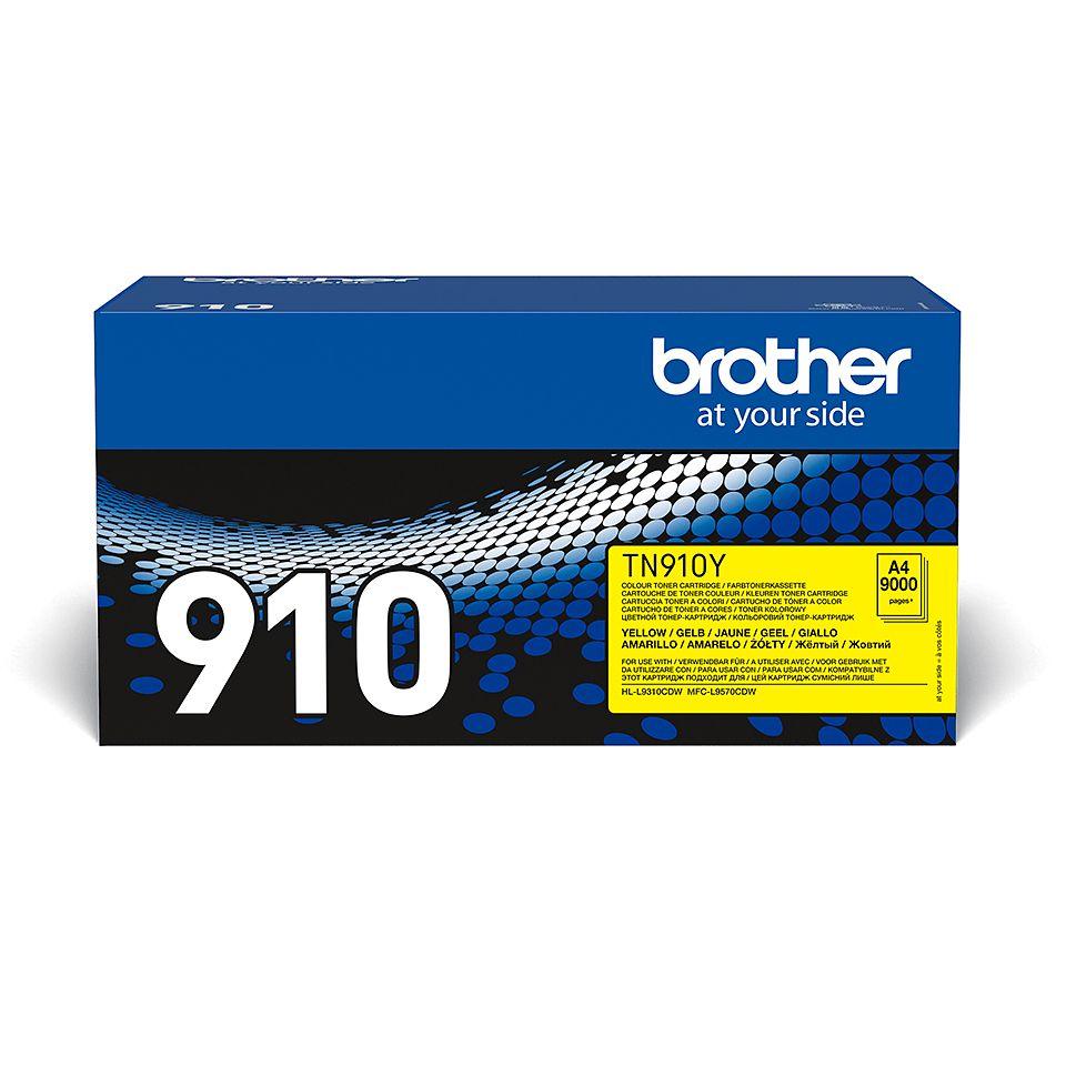 Toner BROTHER TN-910Y (9000 páginas - Amarelo)