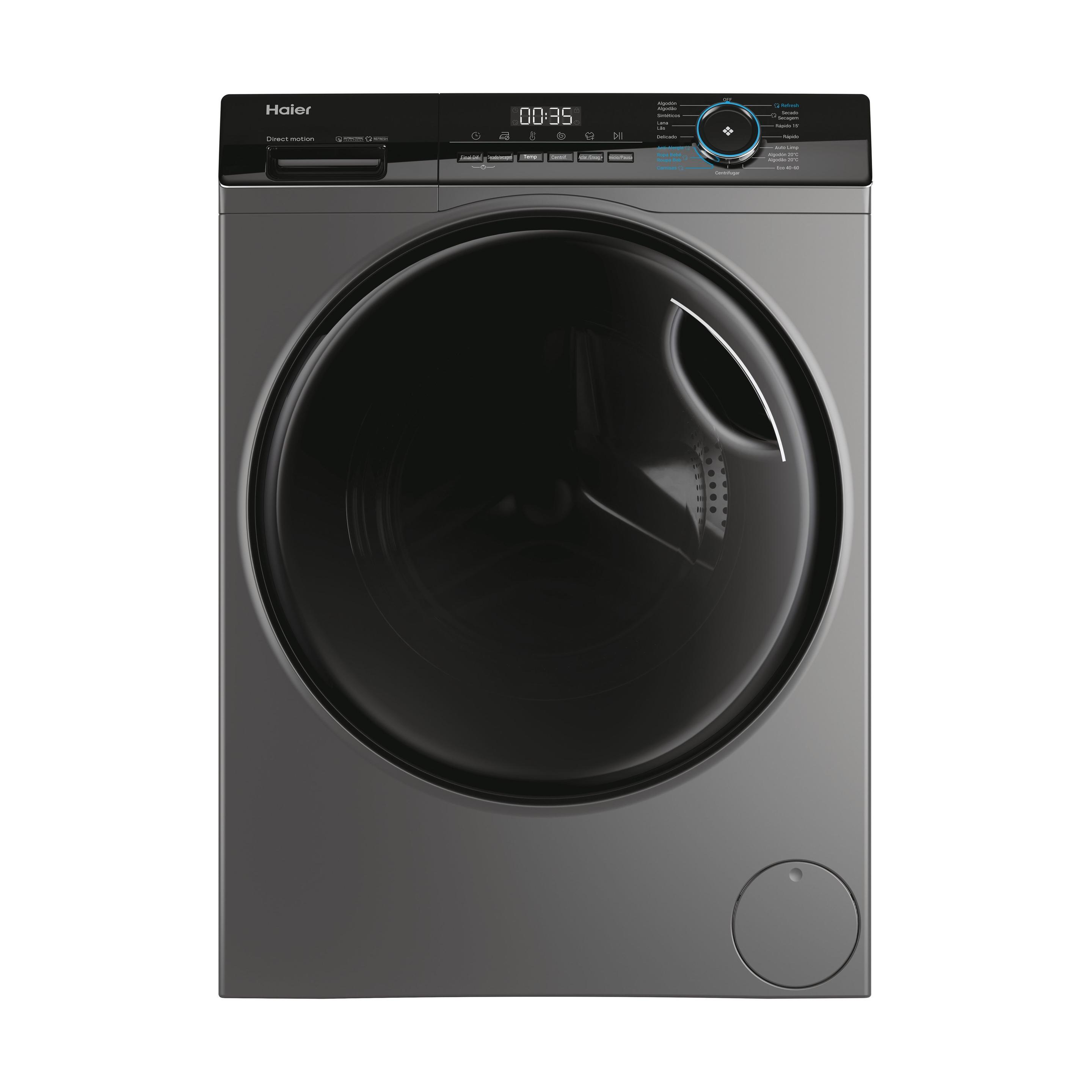 Máquina de Lavar e Secar Roupa Independente HAIER HWD80B14939S8IB (B - 8 kg - 5 kg - Antracite)