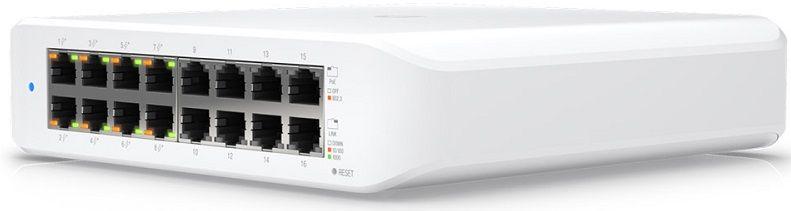 Switch UBIQUITI USW-LITE-16-POE (Gigabit Ethernet - 16 Gbit/s - L2 - Branco) — miniatura 3