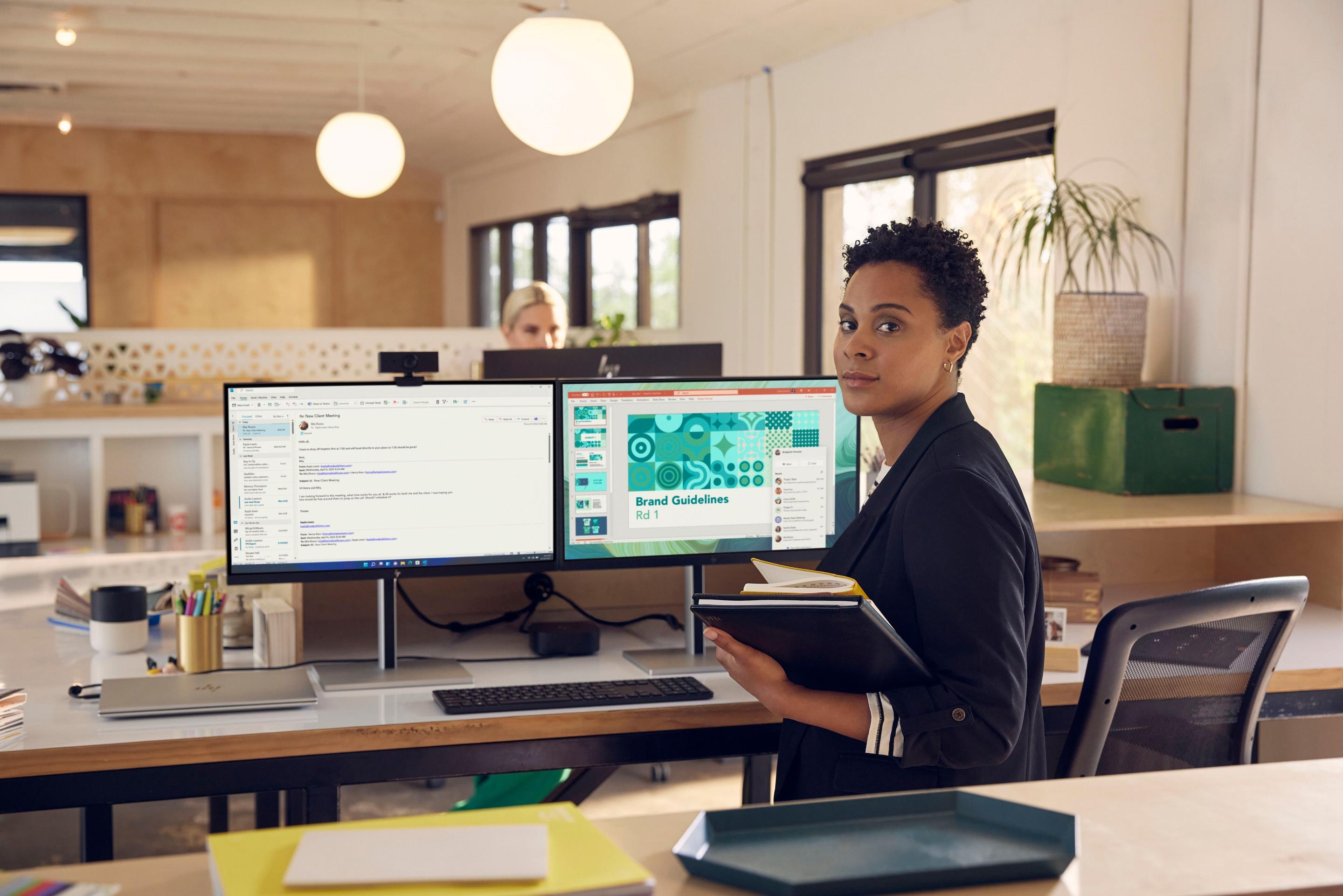 Monitor HP E24t G5 (23,8" - IPS - 75 Hz - Preto), miniatura 6