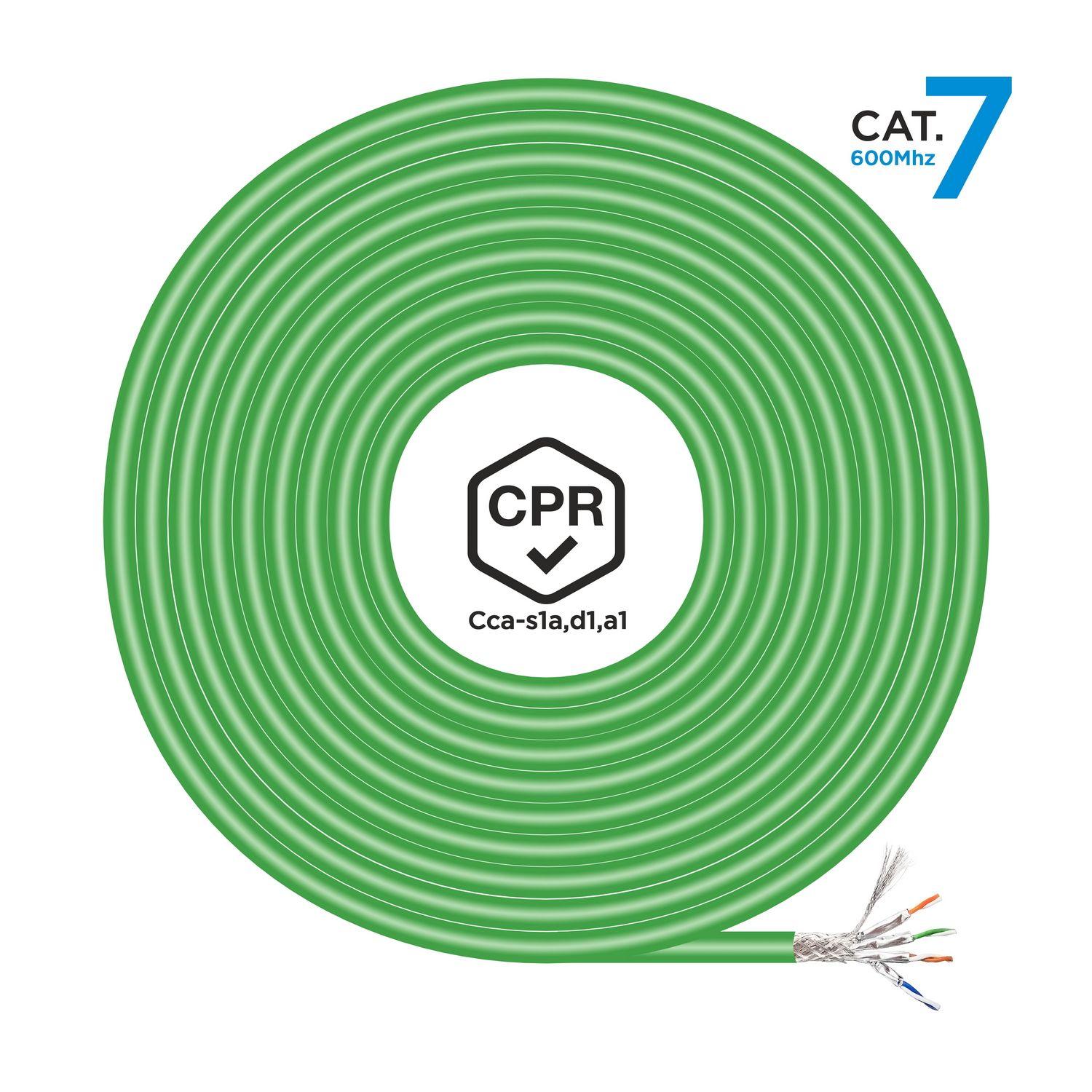 Cabo de Rede RJ45 AISENS A146-0667 (305 m - Cat7 - Verde), imagem 1