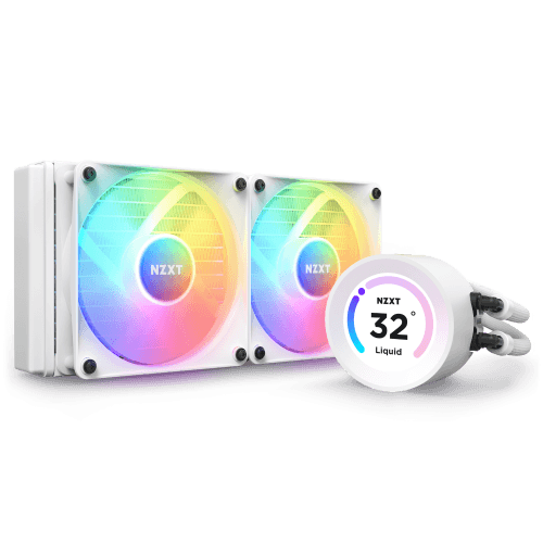 Sistema de Refrigeração Líquida NZXT Kraken Elite 240 RGB (120 mm - 1800 RPM - Multi - Branco)