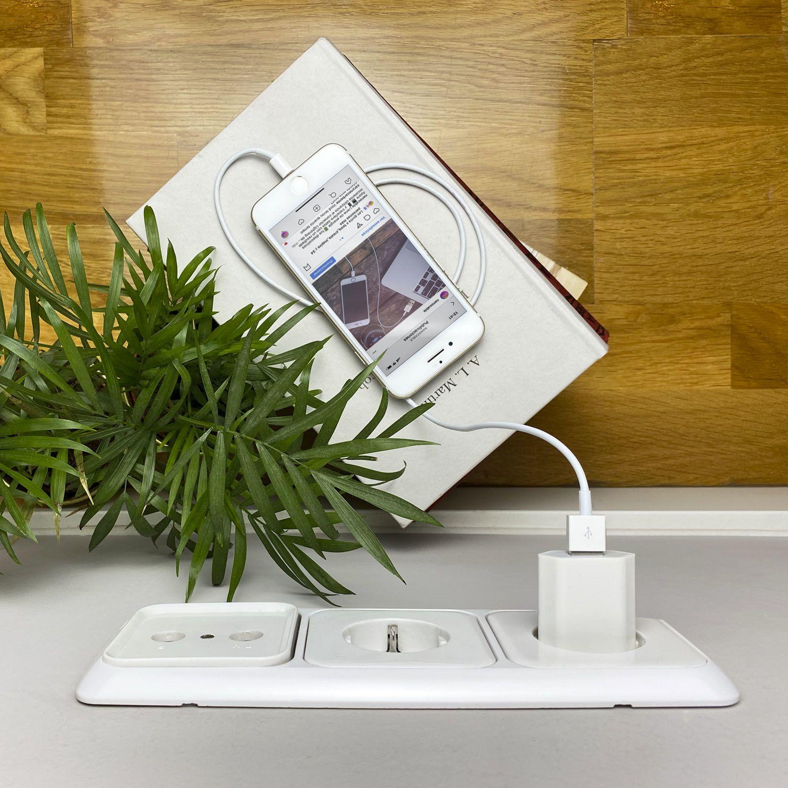 Carregador de Rede USB NANOCABLE 10.10.2001 (5 W - Branco), miniatura 4