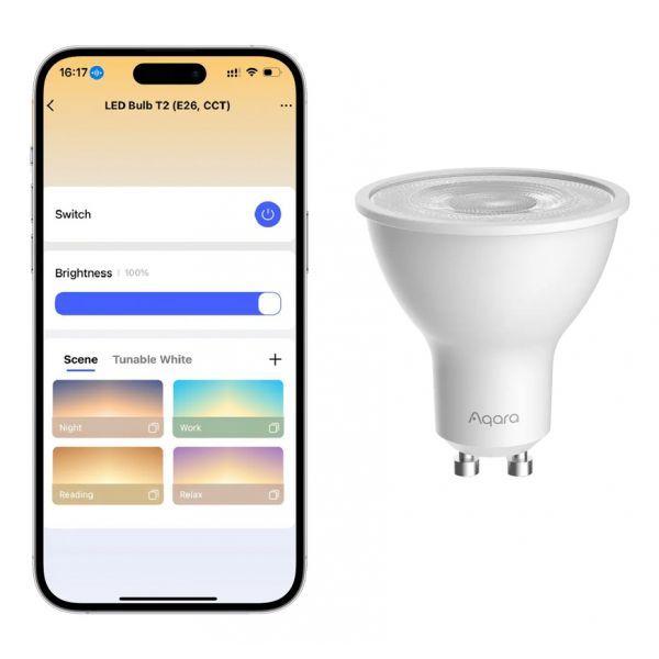 Lâmpada LED AQARA T2 GU10 (Branco), miniatura 2
