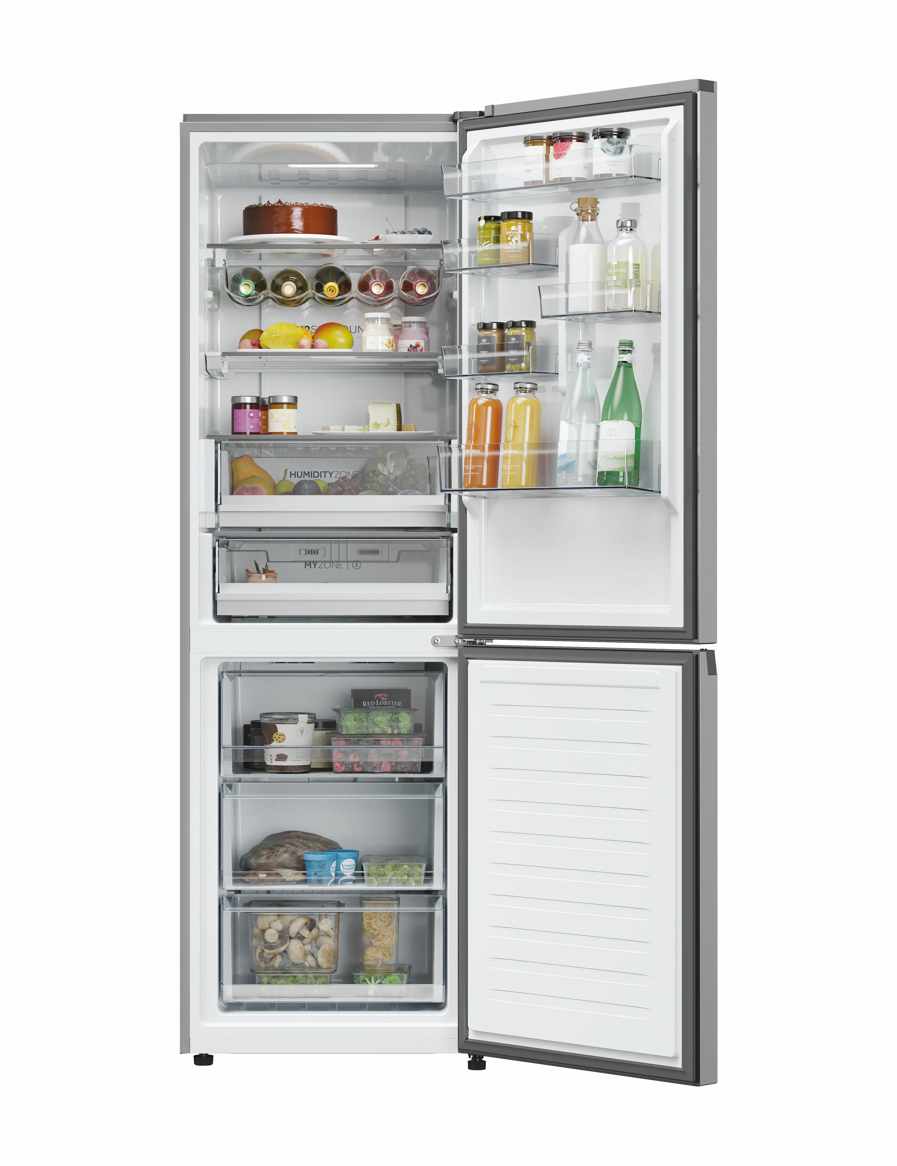 Frigorífico Combinado Independente HAIER HDPW5618CNPK (352 l - hOn - 185x59,5x66,7 cm - Prateado) — miniatura 2