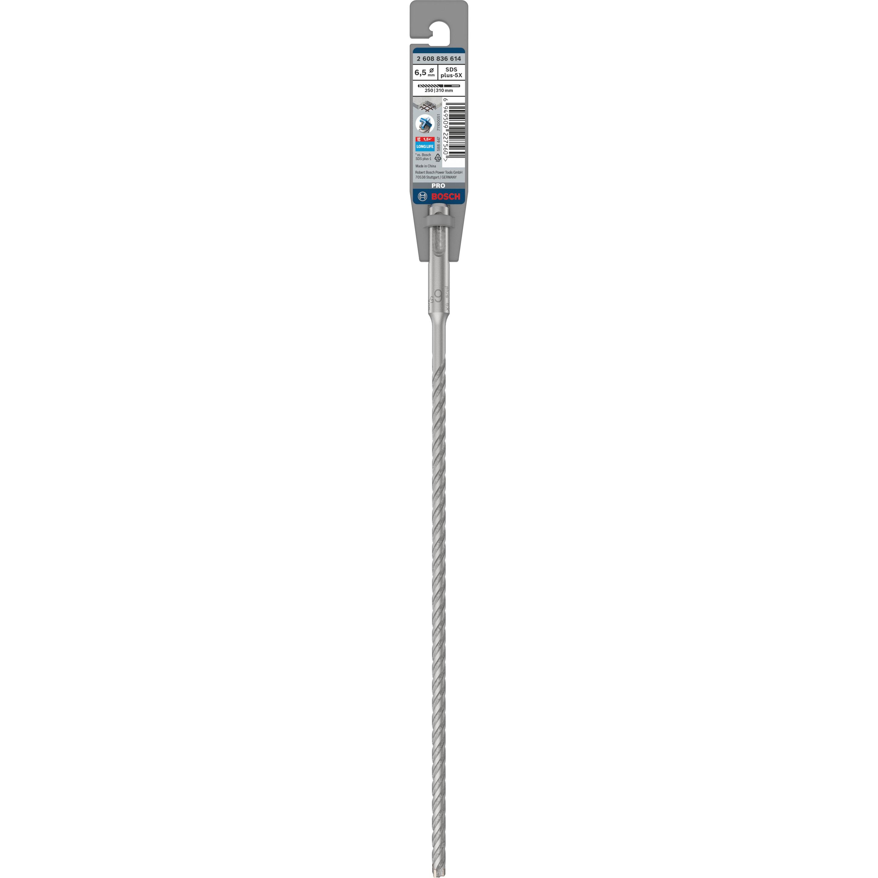 Broca para Martelo BOSCH SDS plus-5X 2608836614 (6,5 x 250 x 310 mm), miniatura 3