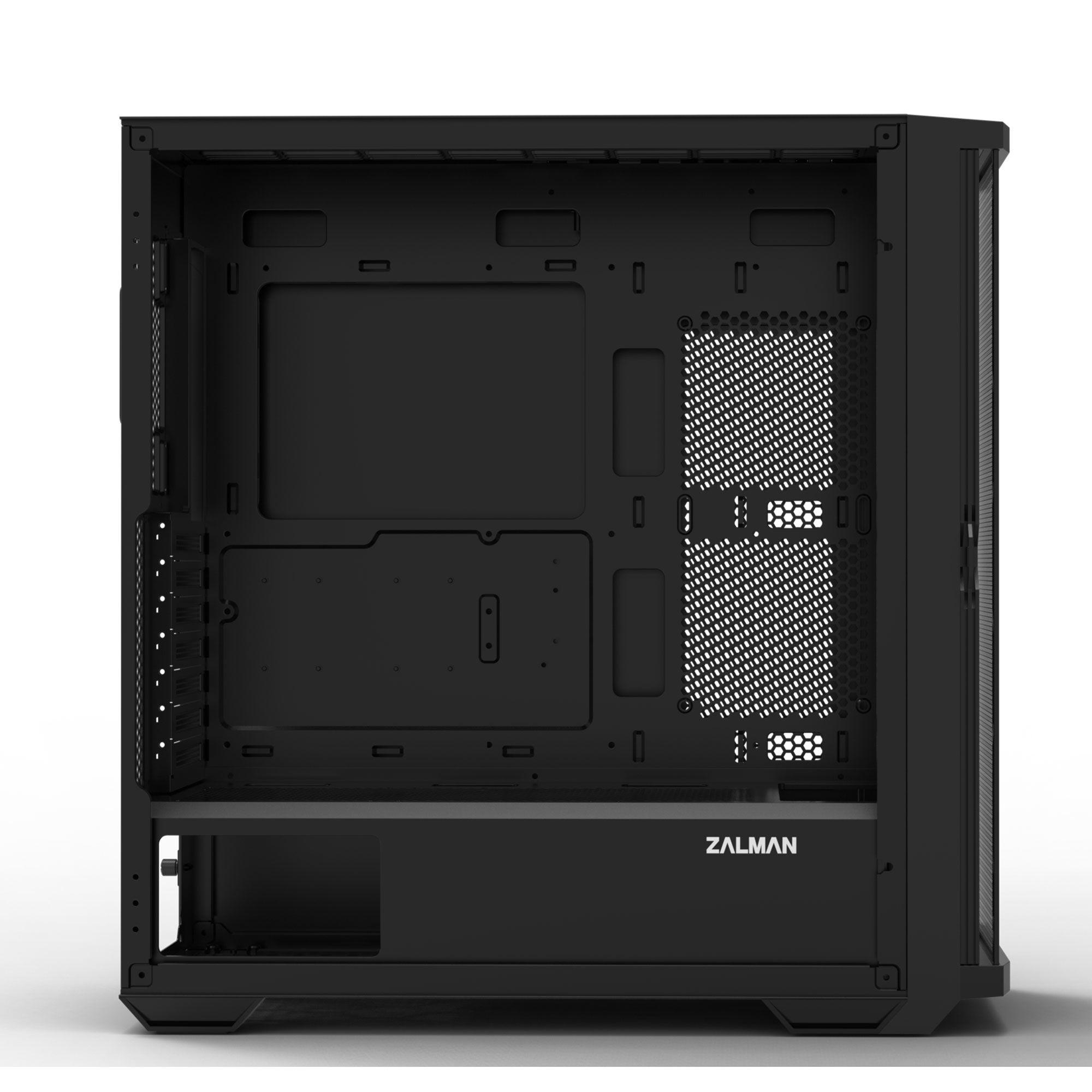 Caixa PC ZALMAN Z10 PLUS (ATX, Mini-ATX, Mini-ITX - Midi Tower - Plástico, aço, vidro temperado - Preto) — miniatura 4