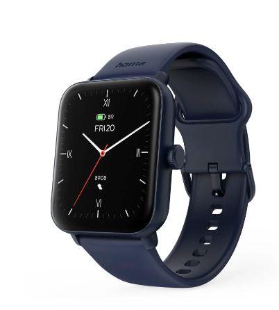 Smartwatch HAMA 6010 (Quadrado - Digital - Até 3 m - Azul)