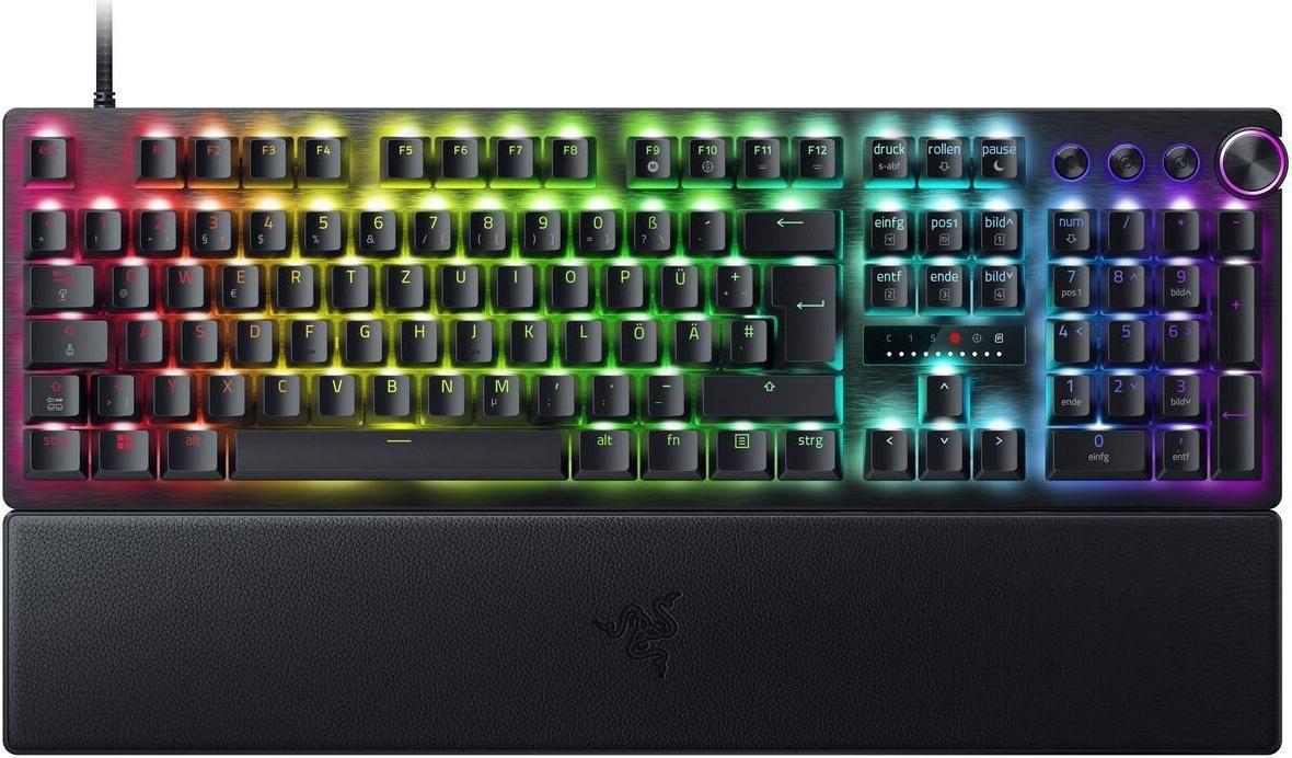 Teclado RAZER Huntsman V3 Pro 8KHz (DE - USB - Com fios - Preto)