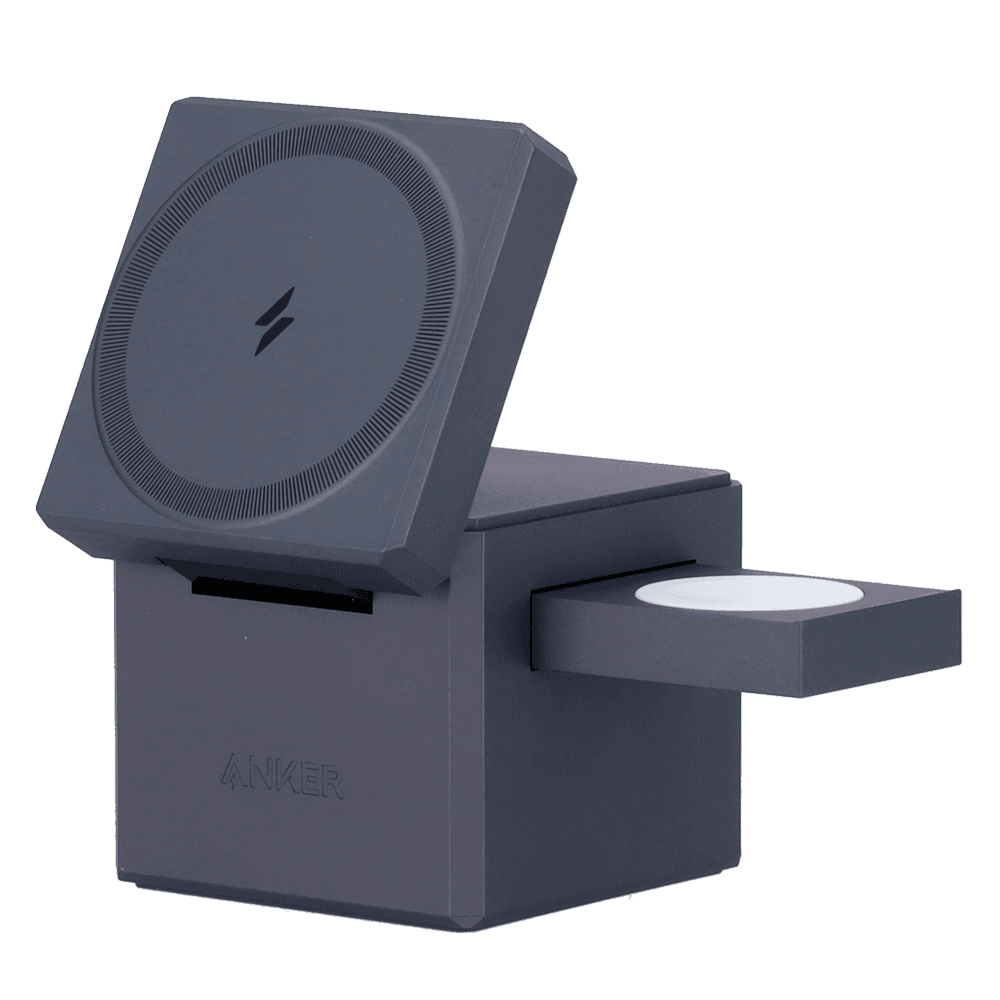 Carregador Sem Fios ANKER 3-in-1 Cube (30 W - iPhone 15/14/13/12 - Cinzento), miniatura 4