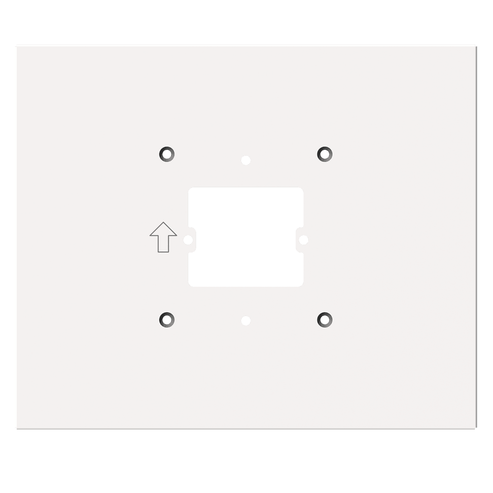 Suporte de Superfície para Videoporteiro HIKVISION DS-KABH7X00-S (200 x 240 x 7 mm - Branco)