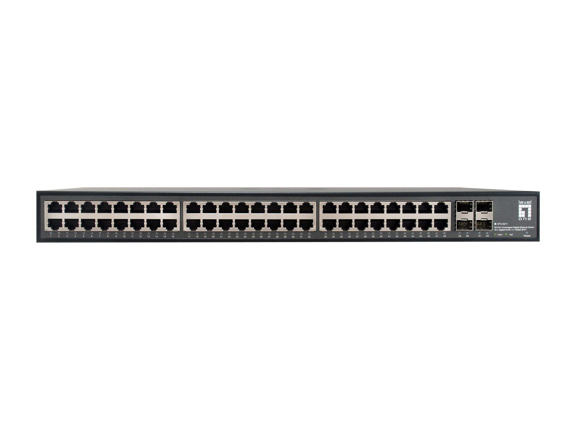 Switch Não Gerido LEVELONE GTU-5211 (Gigabit Ethernet - 16 MB - 176 Gbit/s - Preto), miniatura 2