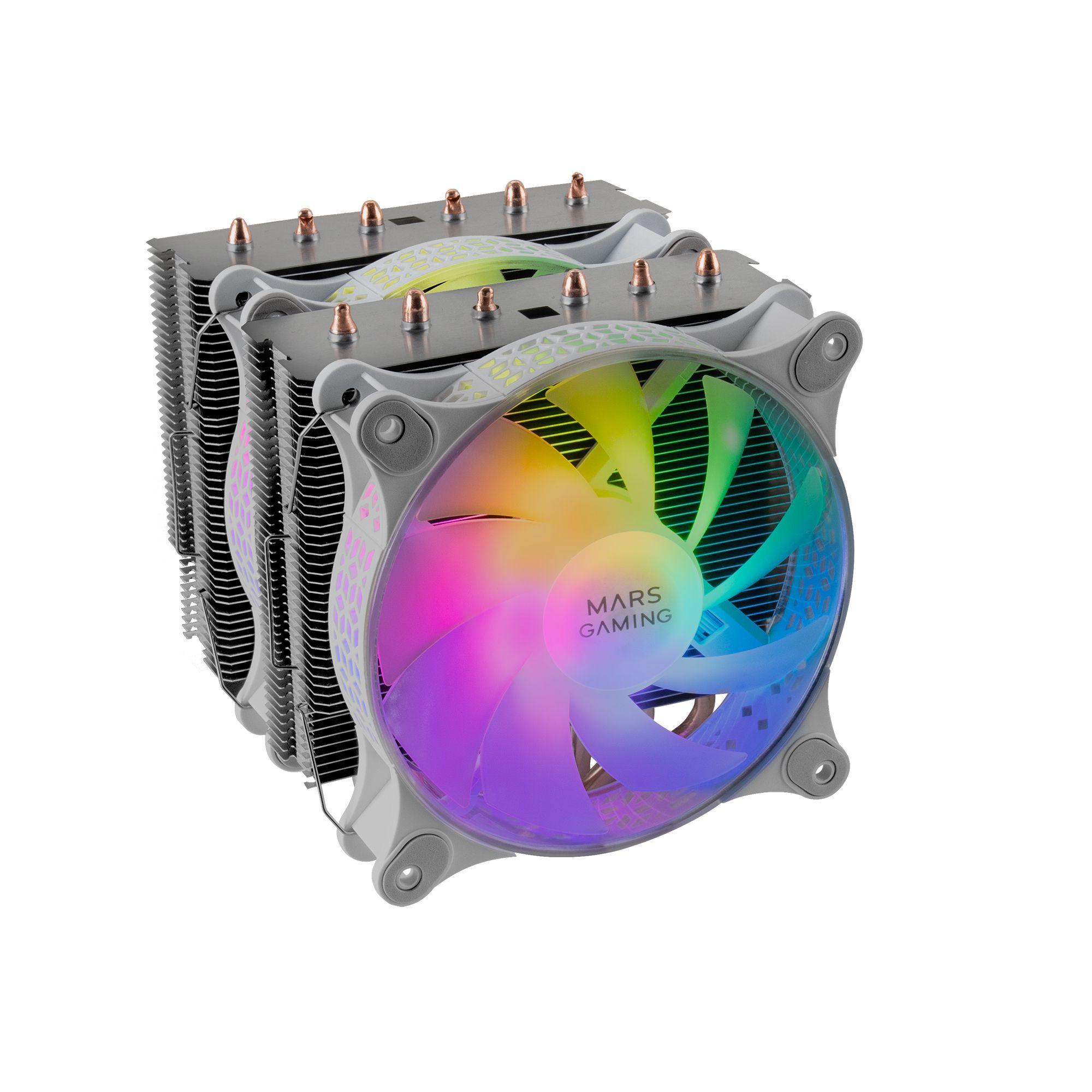 Dissipador de CPU MARS GAMING MCPUXTW (120 mm - 1600 RPM - 4-pin - Branco)