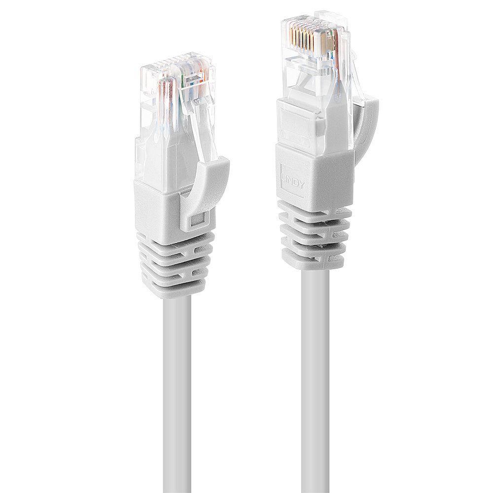 Cabo de Rede LINDY 48092 (1 m - Cat6 - RJ-45 - Branco)
