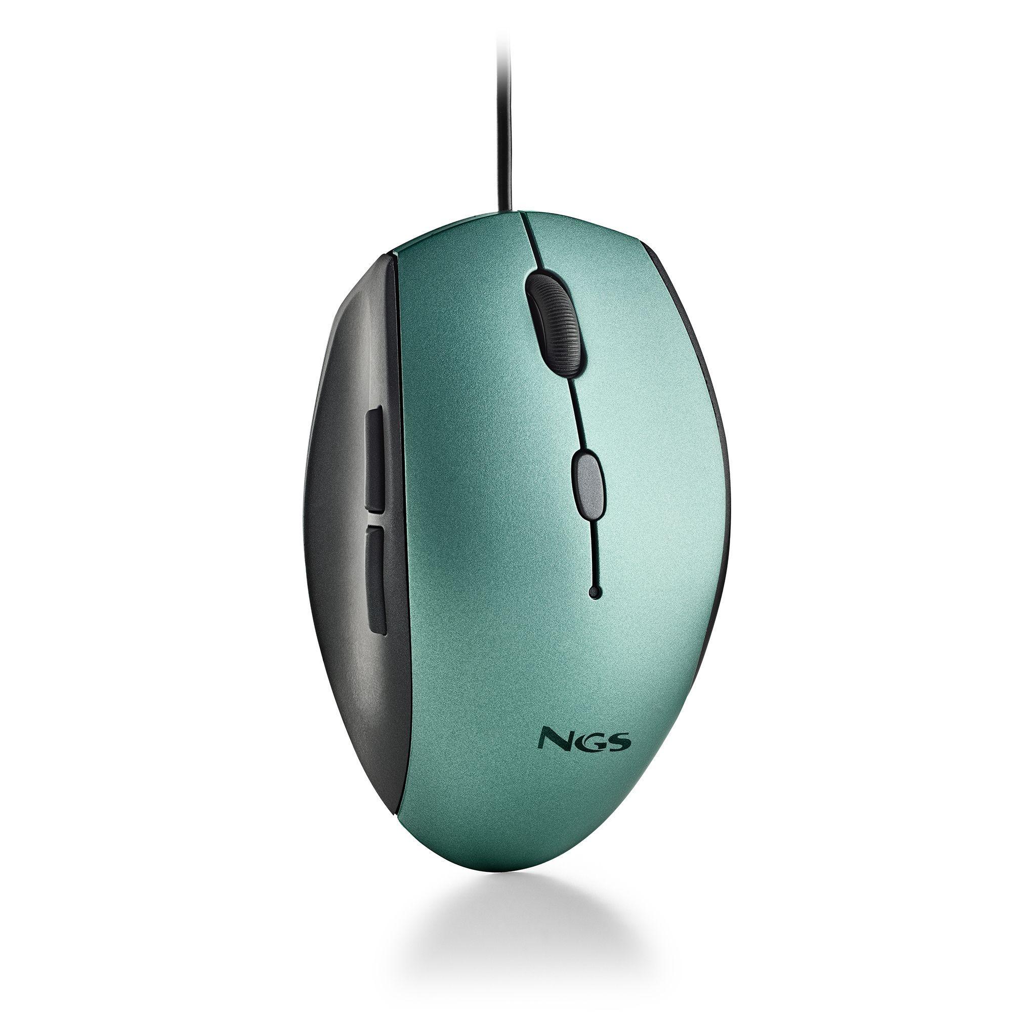 Rato NGS MOTH ICE (Mão direita - 1600 DPI - Ótico - Azul), miniatura 4