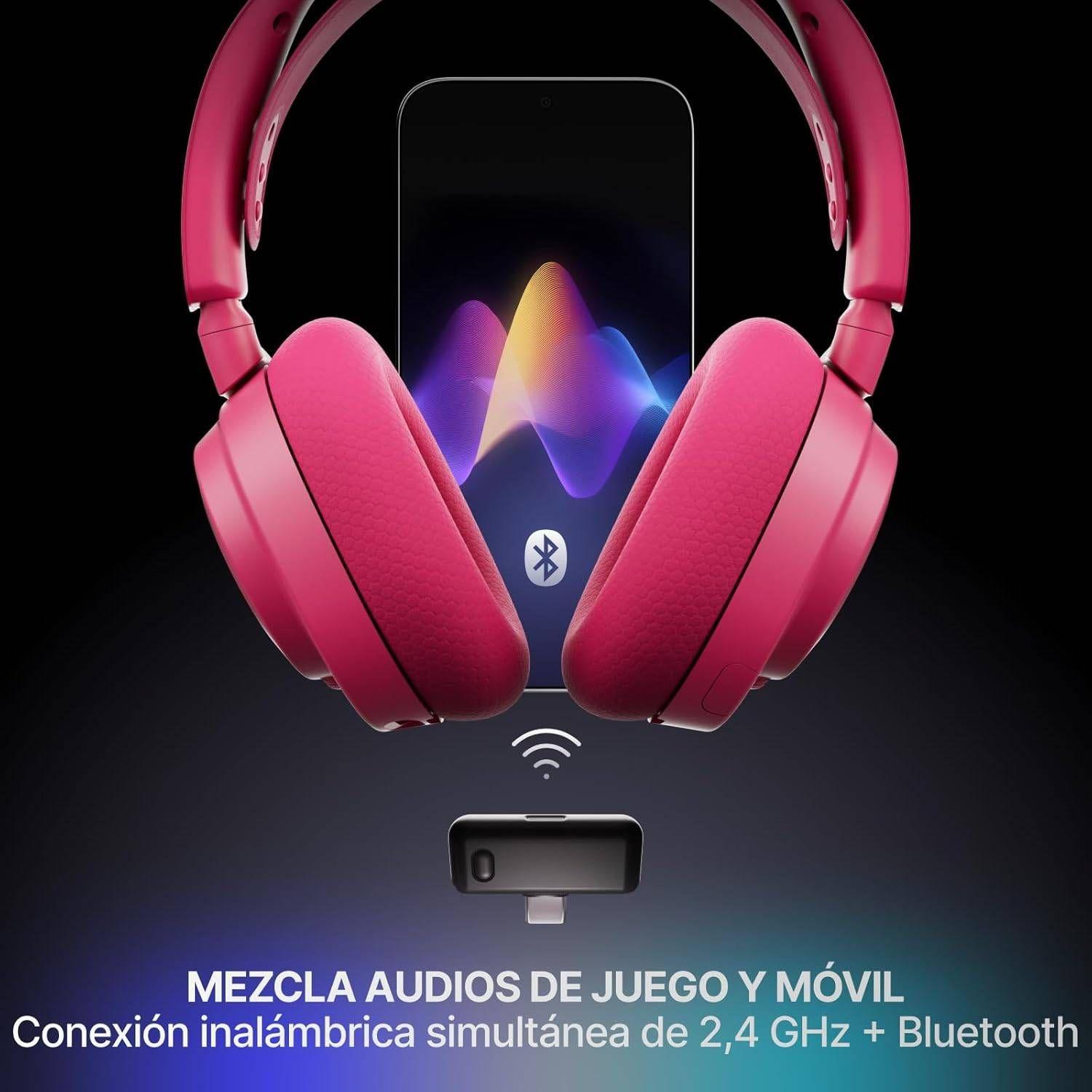Headset Gaming STEELSERIES Arctis Nova 7 Gen 2 (Binaural - Sem fios - Circum-aural - Magenta), miniatura 5